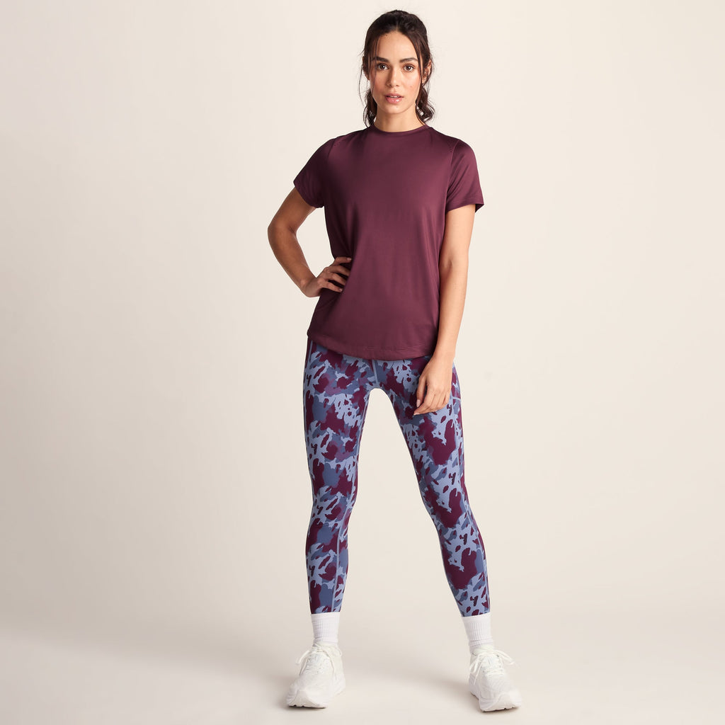 Florrie Womens Performance T-Shirt - Black Raspberry - Image 2