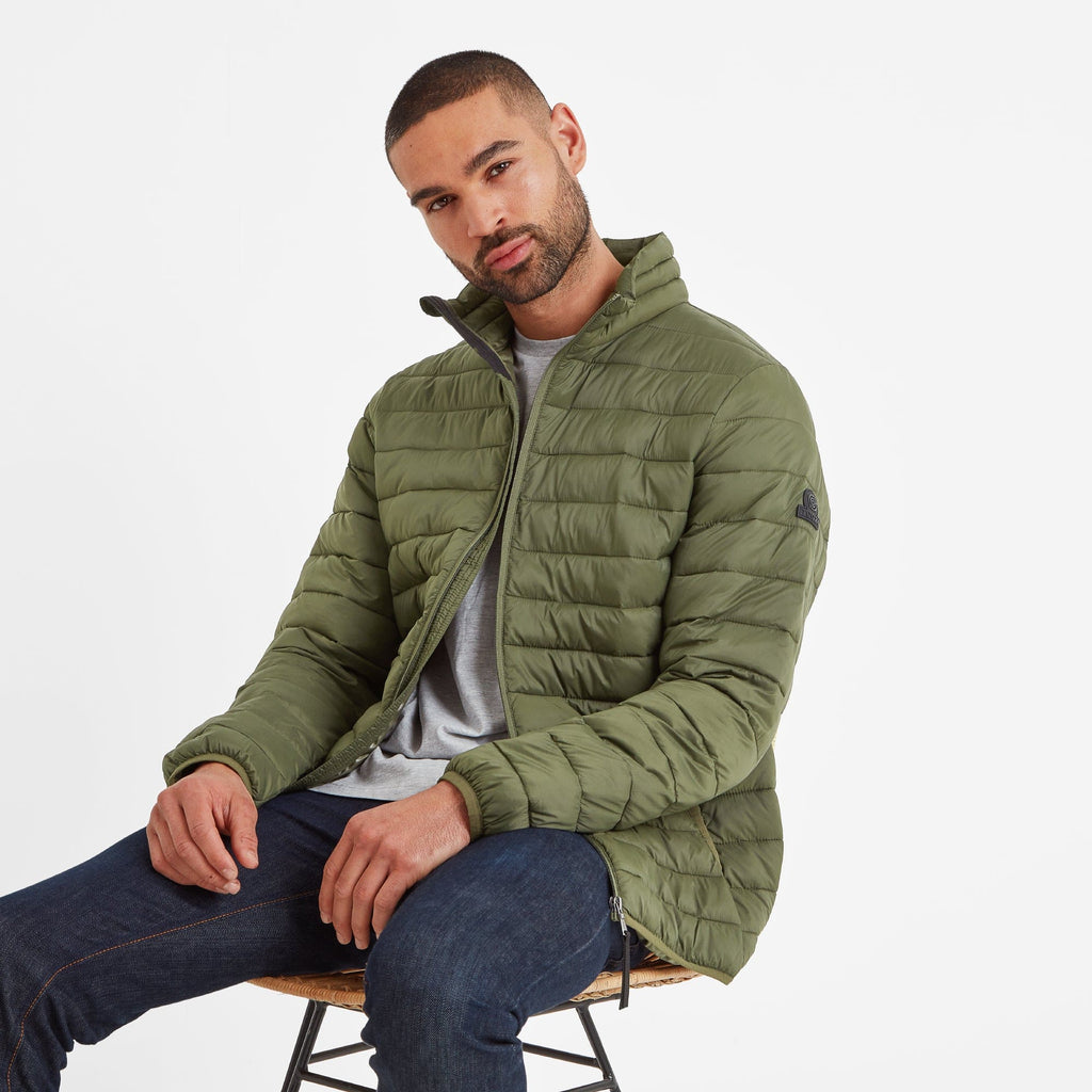 Gibson Mens Insulated Padded Jacket - Khaki - Image 9