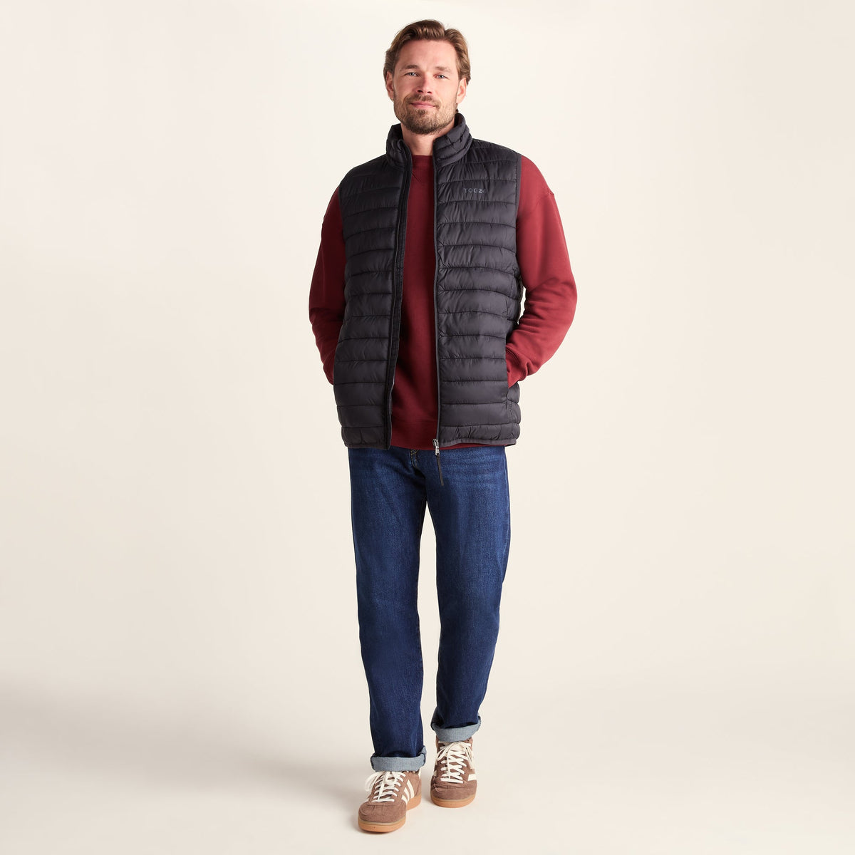 Gibson Mens Insulated Padded Gilet - Black - Image 2
