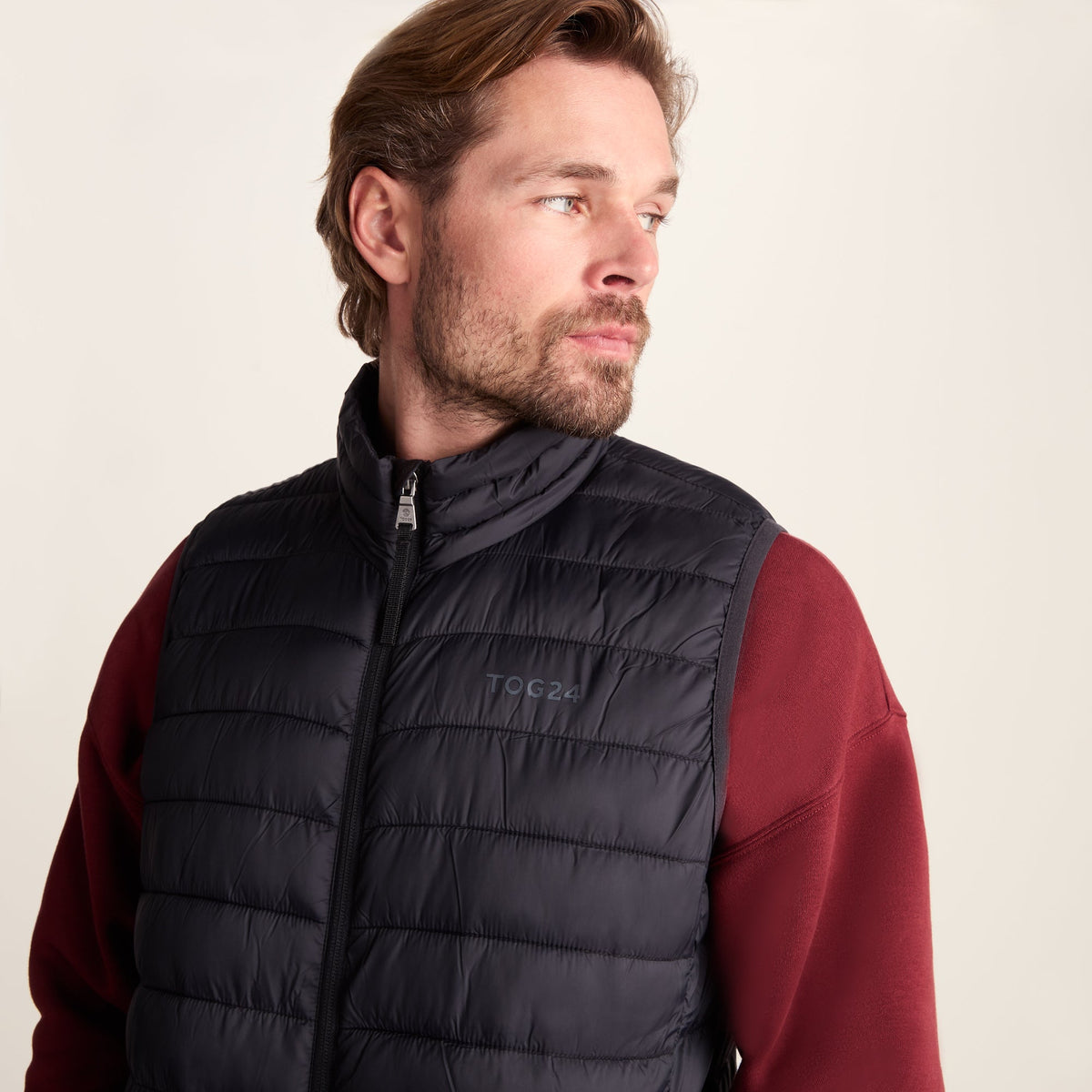 Gibson Mens Insulated Padded Gilet - Black - Image 5