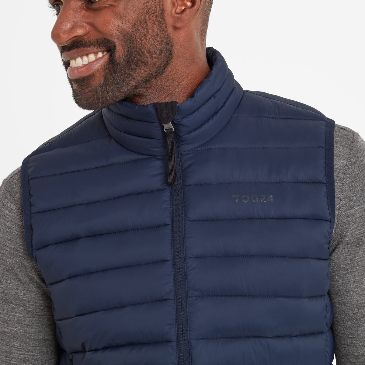 Gibson Mens Insulated Padded Gilet - Dark Indigo - Image 5