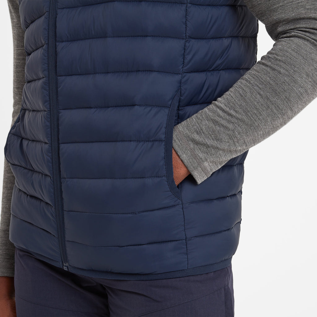 Gibson Mens Insulated Padded Gilet - Dark Indigo - Image 6