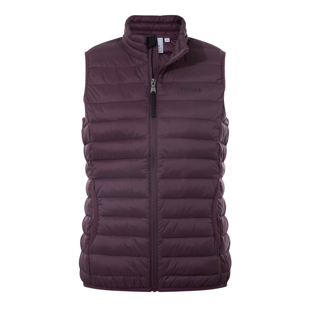 Gibson Womens Insulated Padded Gilet - Dark Mauve - Image 7