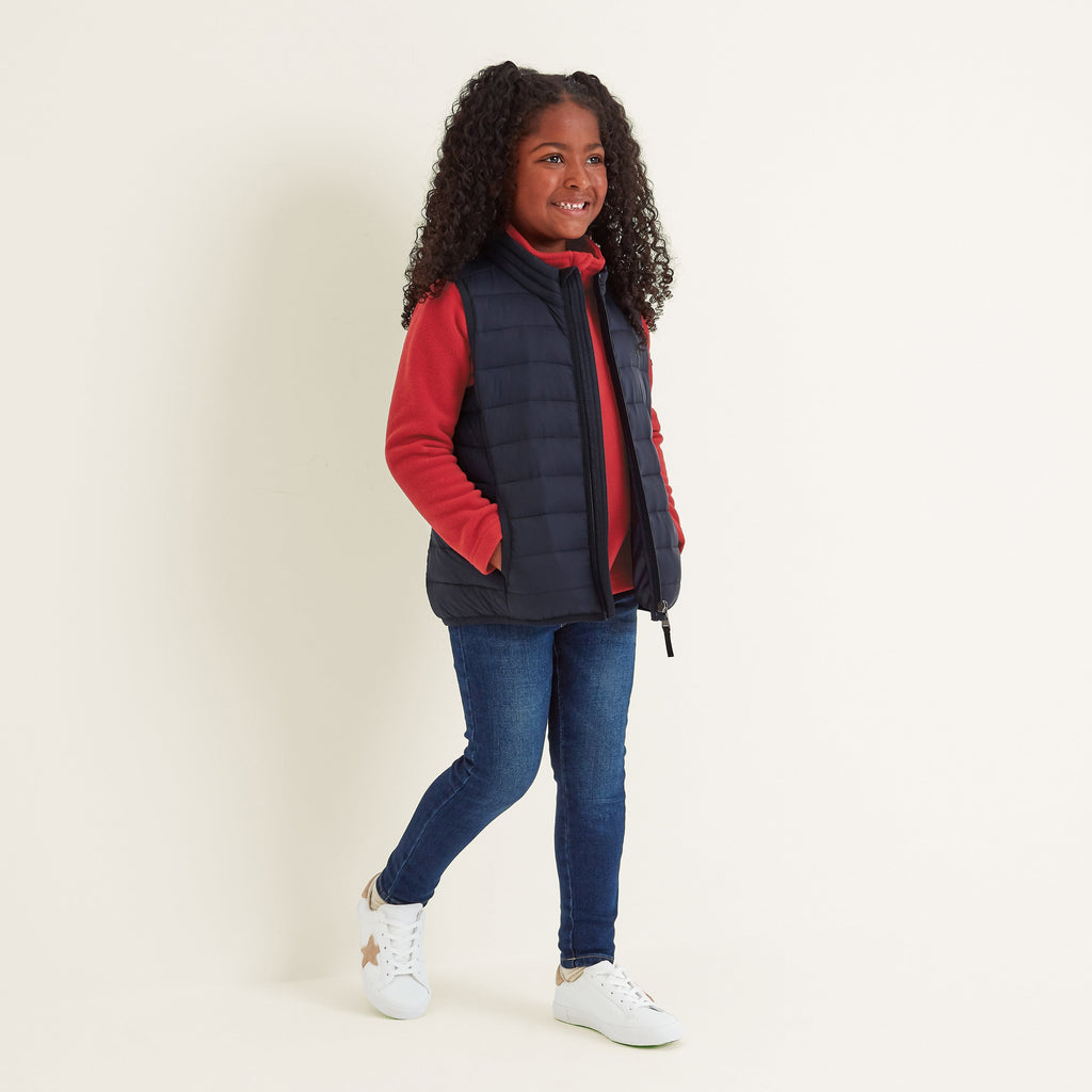 Gibson Kids Insulated Padded Gilet - Dark Indigo - Image 2