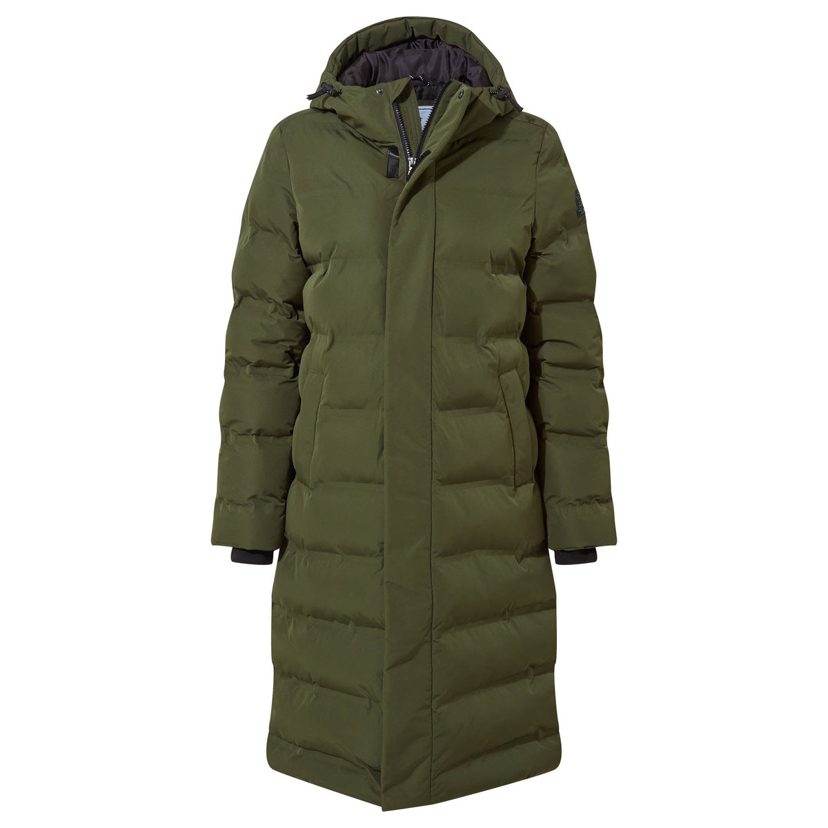 Glaston Womens Shower Resistant Insulated Parka - Dark Green - Image 8