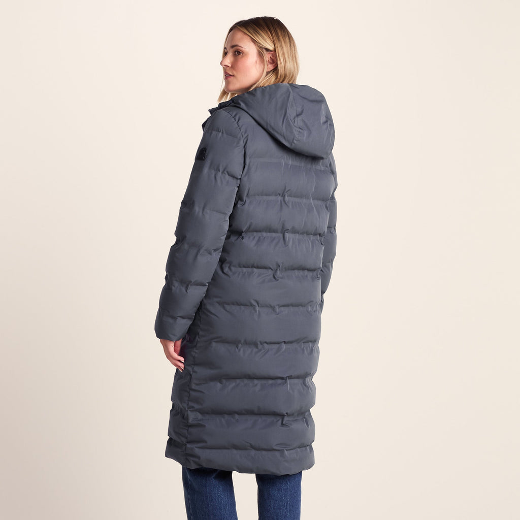 Glaston Womens Shower Resistant Insulated Parka - Washed Blue - Image 6
