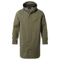Glenton Mens Long Waterproof Jacket - Moss Green - Image 10