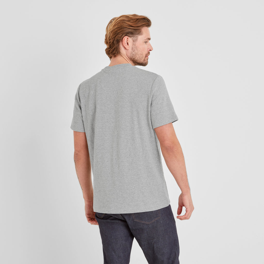 Goodman Mens Supersoft T-Shirt - Light Grey Marl - Image 2