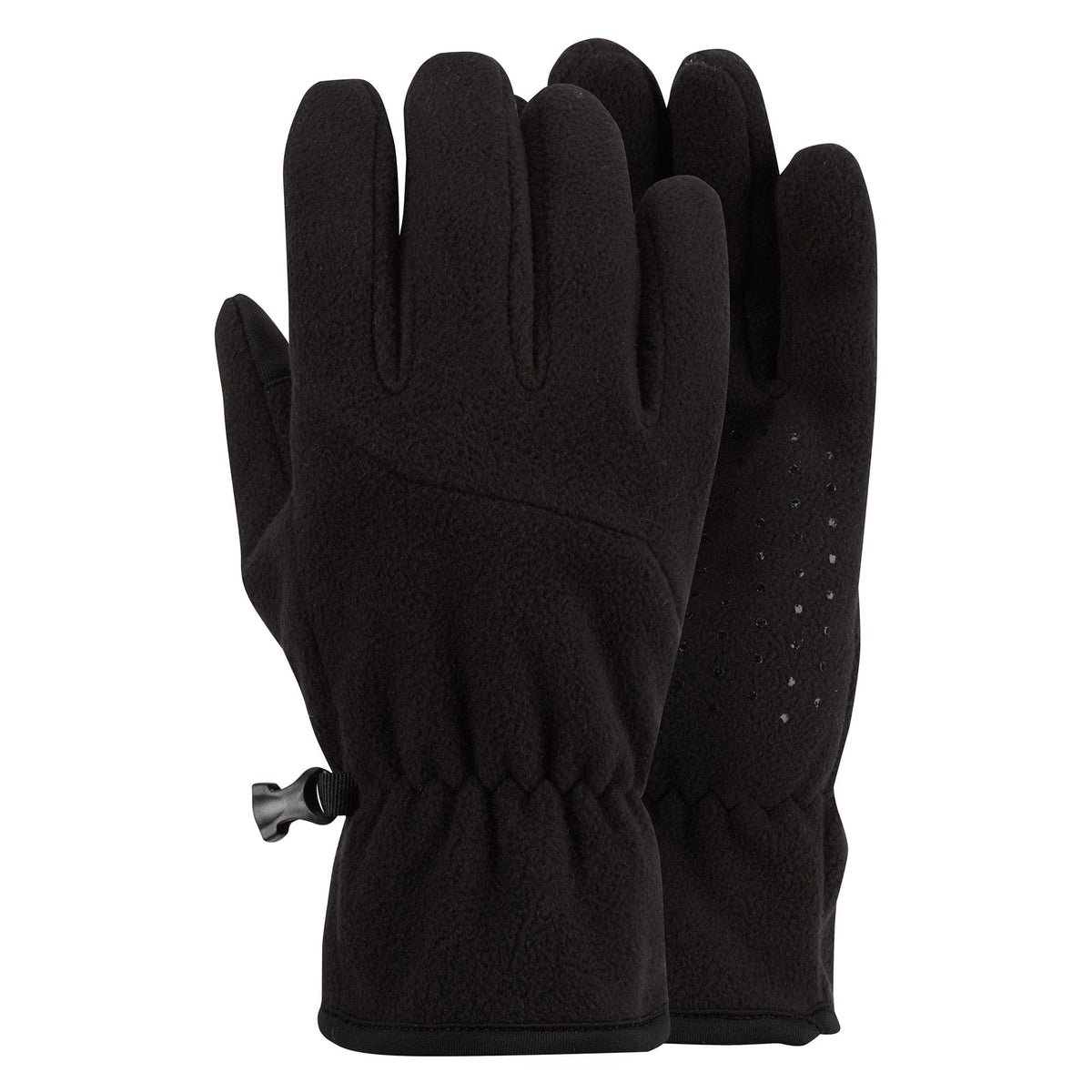 Gust Windproof Fleece Gloves - Black - Image 2