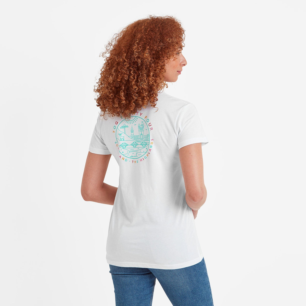 Highland Womens T-Shirt - Optic White - Image 2