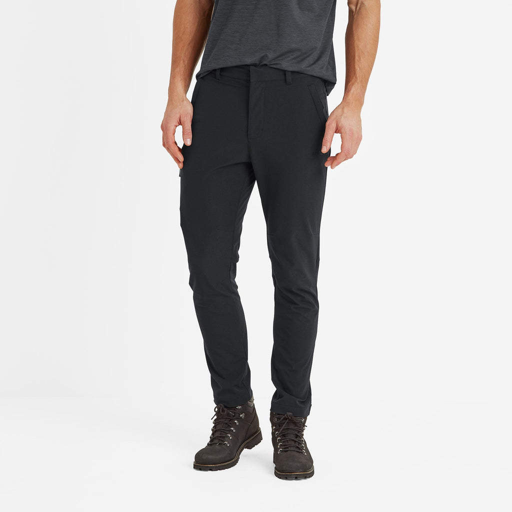 Hurstead Mens Softshell Walking Trousers Long - Black - Image 3