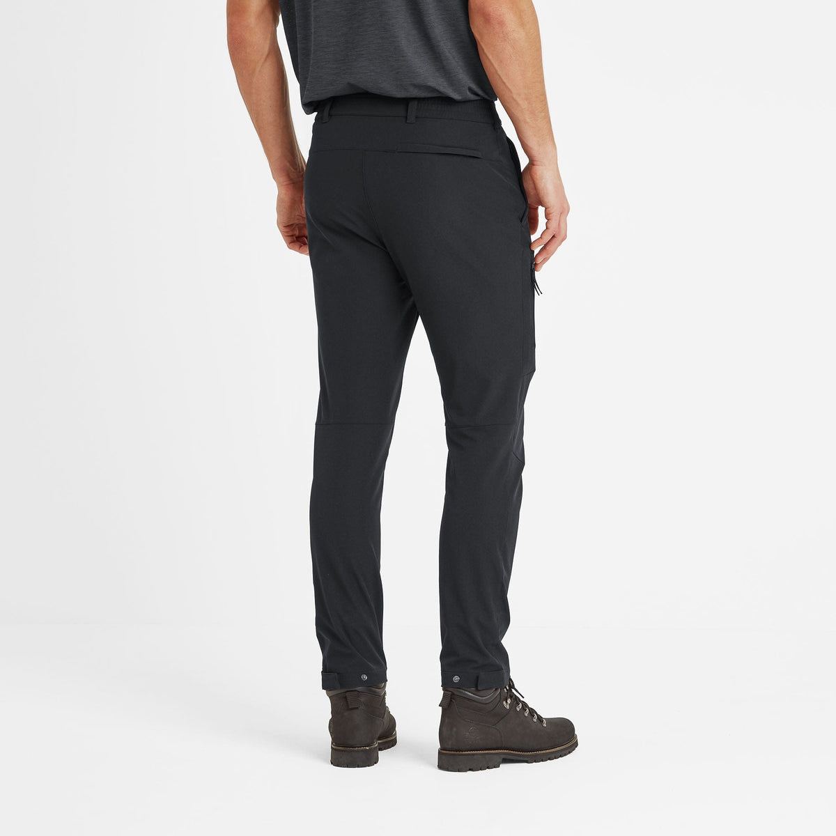 Hurstead Mens Softshell Walking Trousers Regular - Black - Image 2