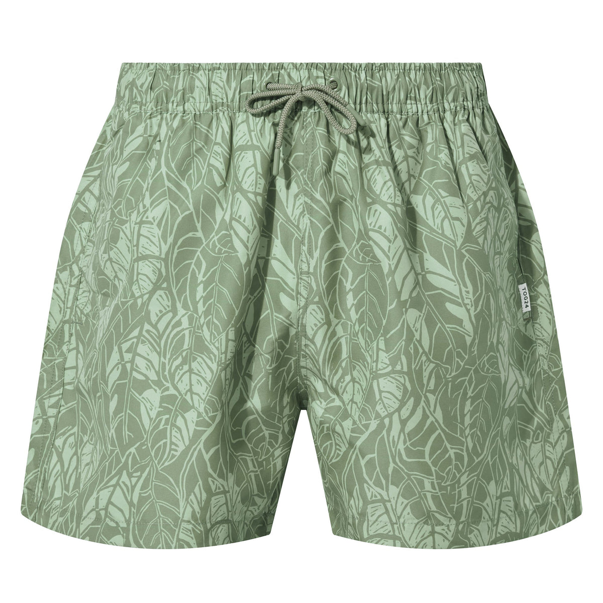 Kai Mens Swimshorts - Pistachio Palm Print - Image 6