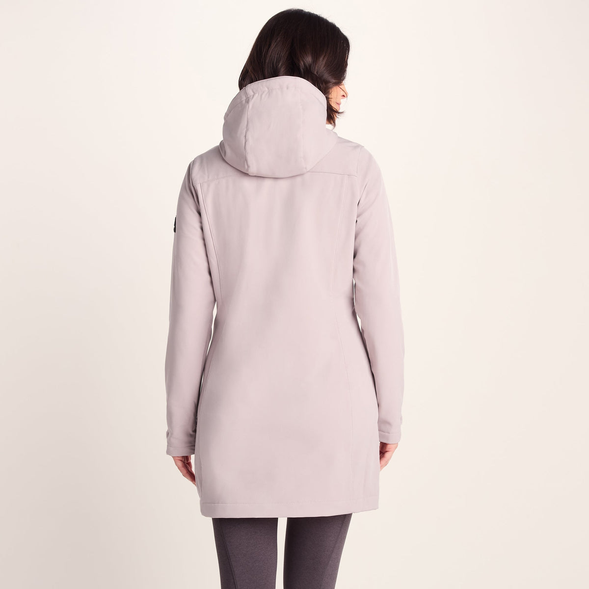 Keld Womens Long Shower Resistant Hooded Softshell Jacket - Dusky Pink - Image 7