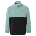 Kirton Mens Relaxed Fit Microfleece Zip Neck - Steel Teal/Black - Image 8