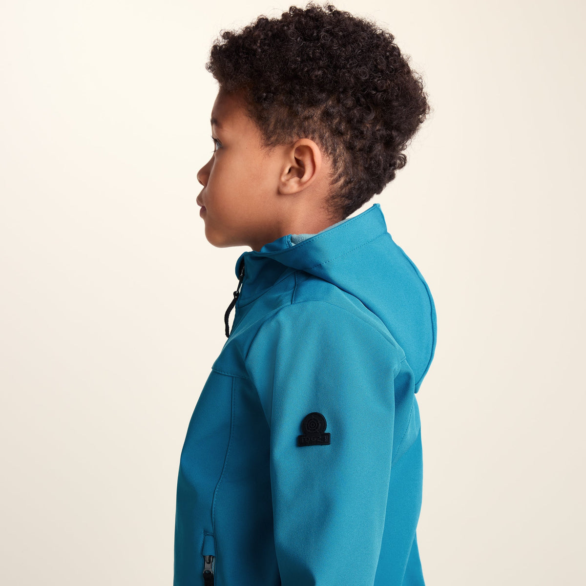 Koroma Kids Softshell Hooded Jacket - Mosaic Blue - Image 6