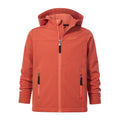 Koroma Kids Softshell Hooded Jacket - Canyon Orange - Image 8