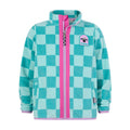 Lacaune Kids Shaun the Sheep Fleece Zip Jacket - Spearmint/Bubblegum Checkerboard - Image 8