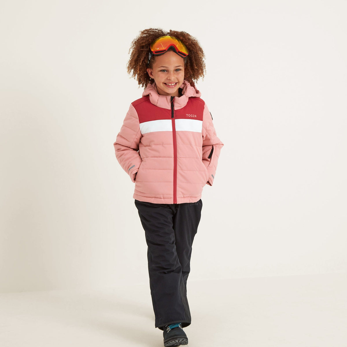 Laithe Kids Ski Jacket - Playful Pink/Dark Pink - Image 5