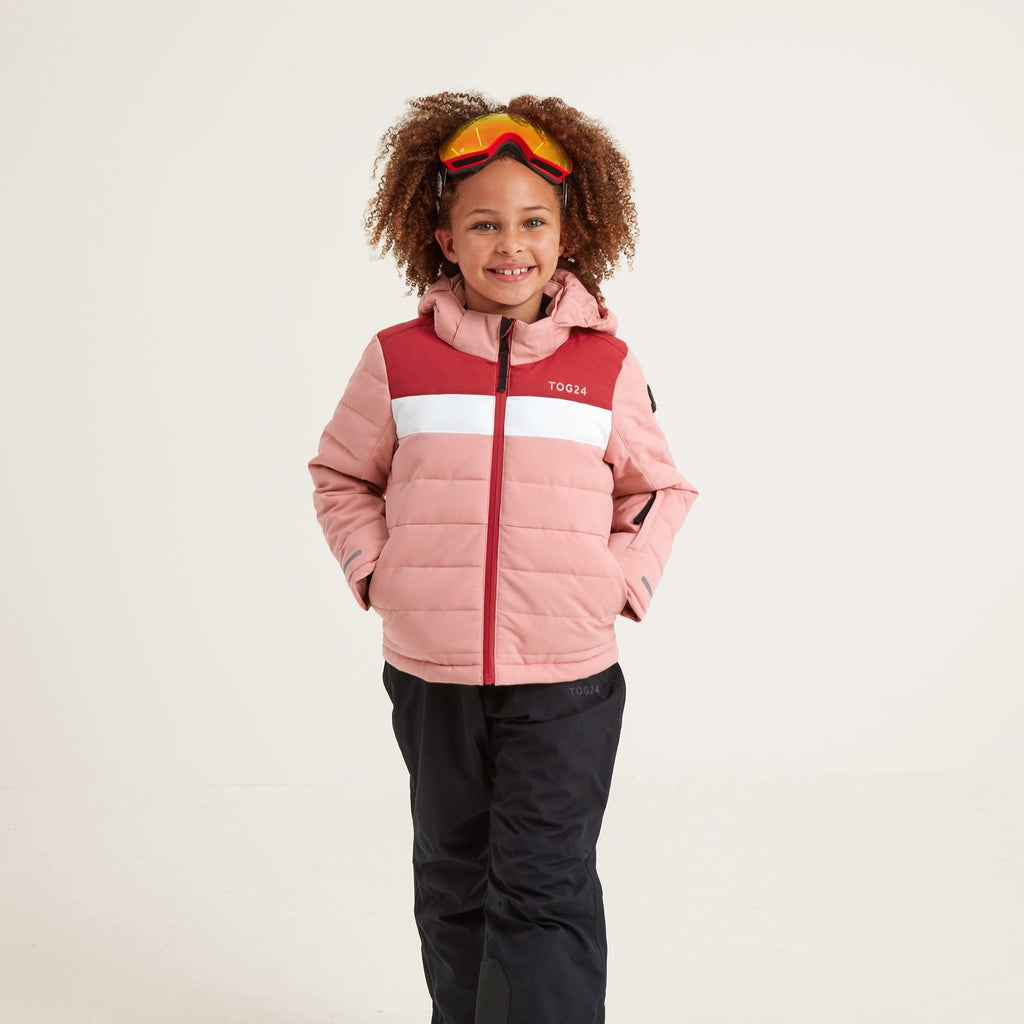 Laithe Kids Ski Jacket - Playful Pink/Dark Pink - Image 2