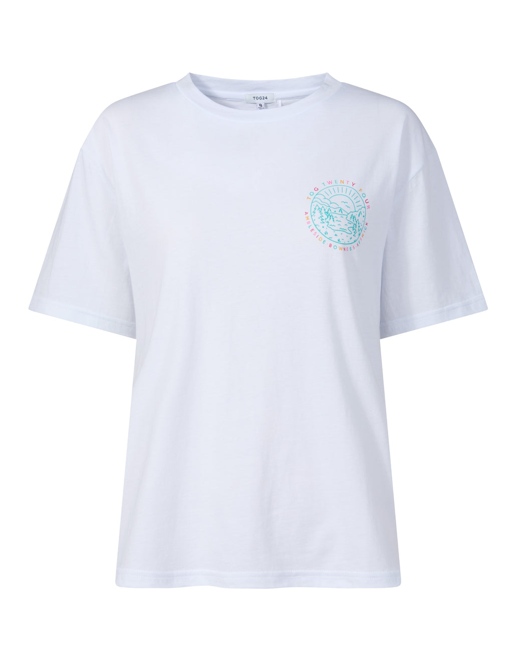 Lakeside Womens 100% Cotton Supersoft Relaxed Fit T-Shirt - Optic White - Image 8