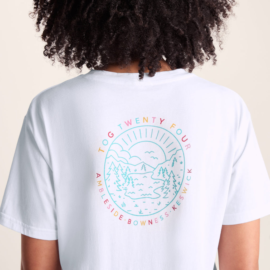 Lakeside Womens 100% Cotton Supersoft Relaxed Fit T-Shirt - Optic White - Image 5