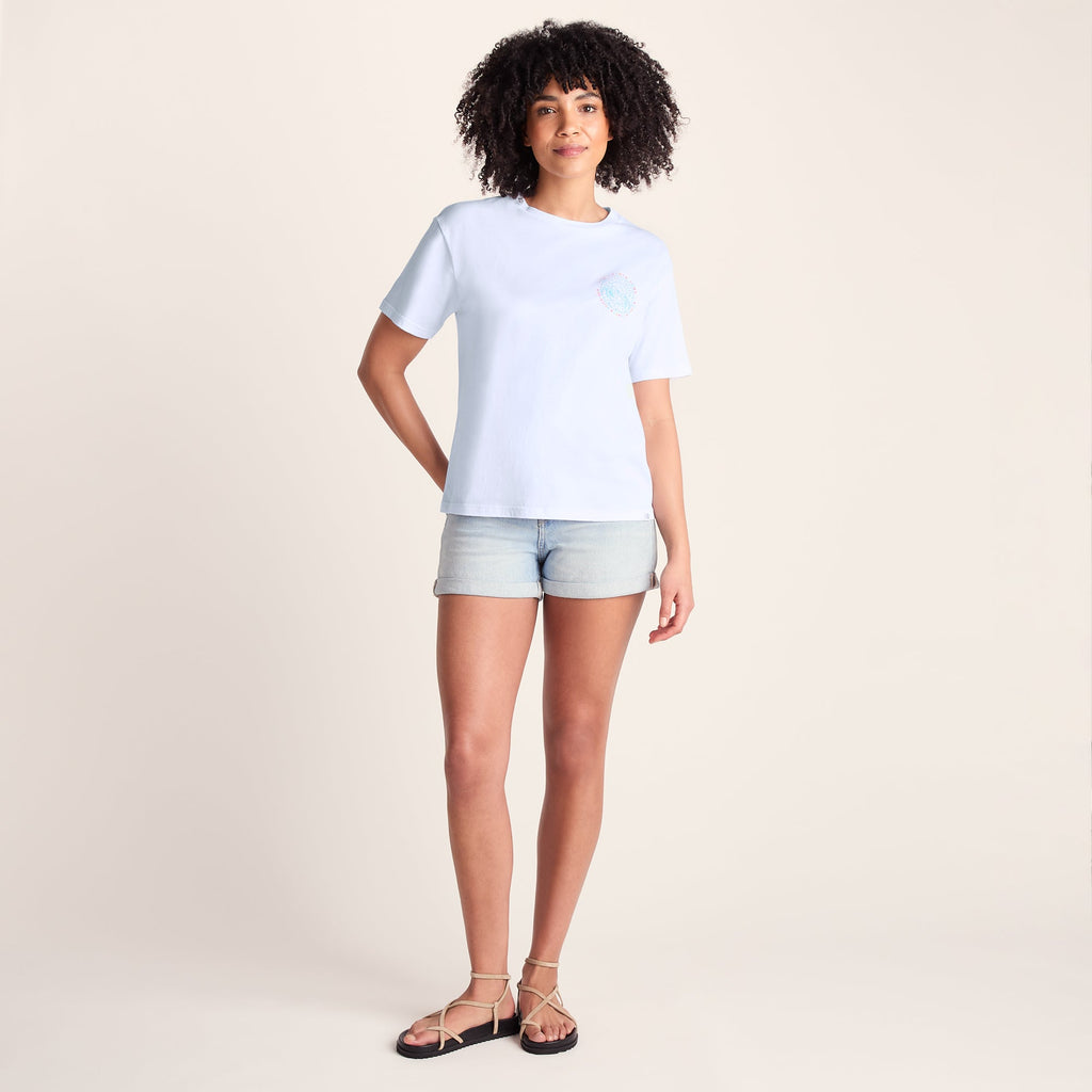 Lakeside Womens 100% Cotton Supersoft Relaxed Fit T-Shirt - Optic White - Image 7