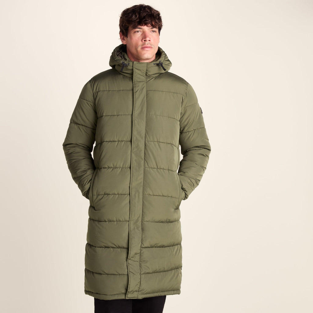 Langrick Mens Long Insulated Jacket - Khaki - Image 9