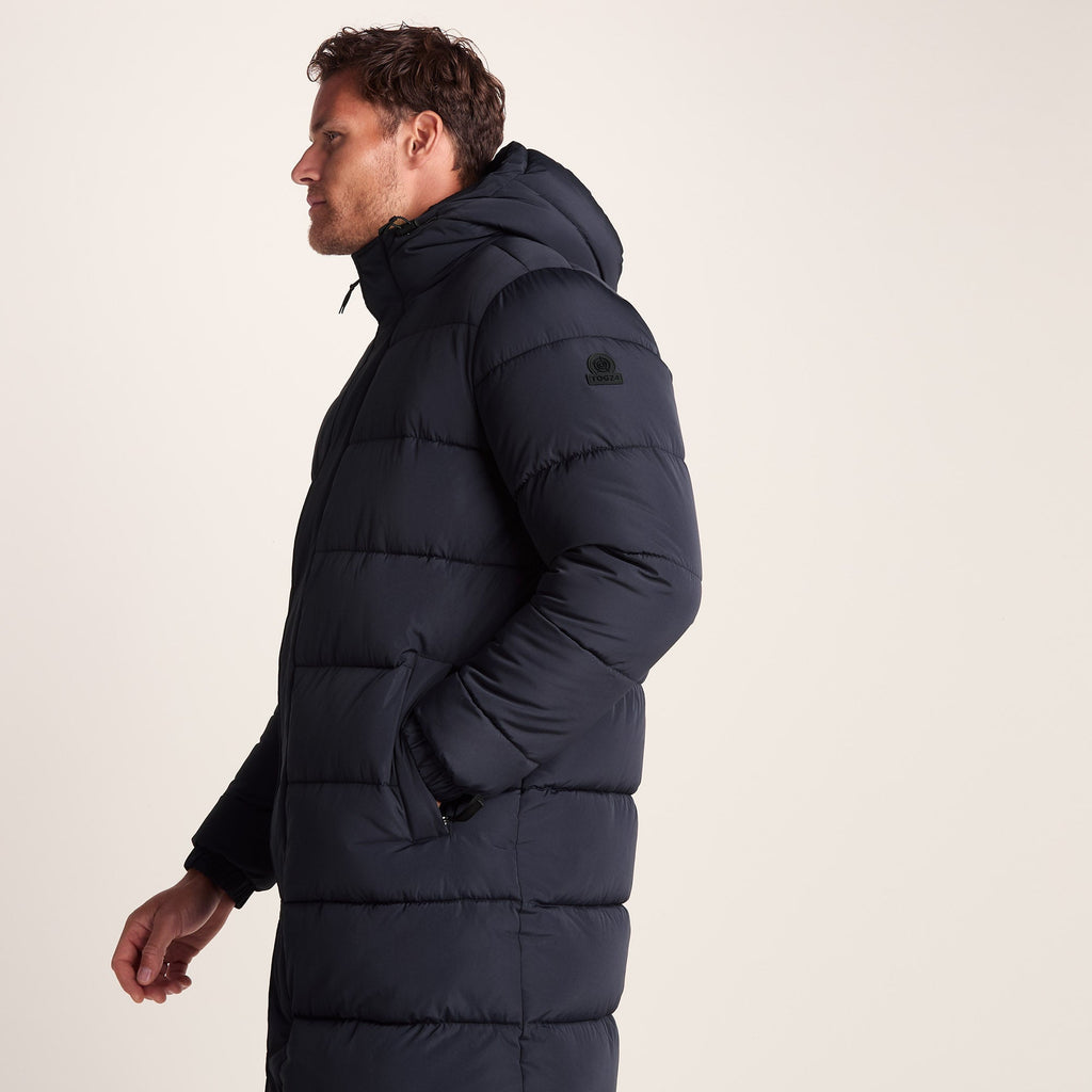 Langrick Mens Long Insulated Jacket - Dark Indigo - Image 5