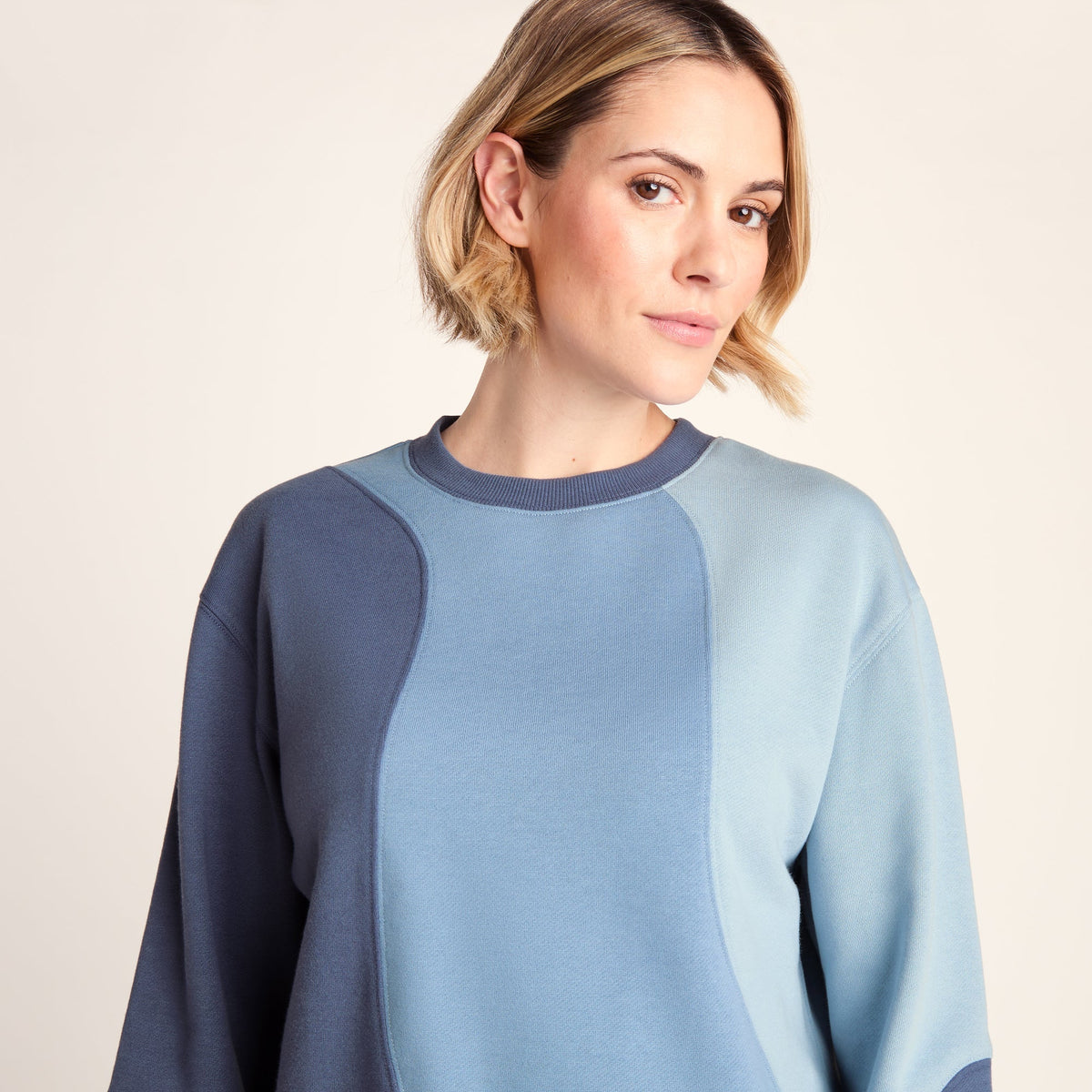 Lawla Womens Oversized Supersoft Sweat - Smokey Blue - Image 5