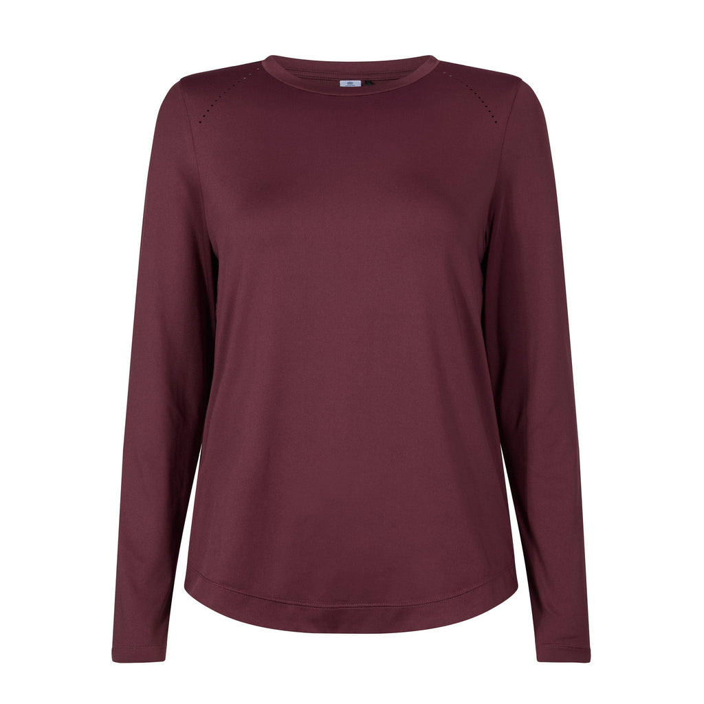 Leonie Womens Long Sleeve Performance Top - Black Raspberry - Image 6