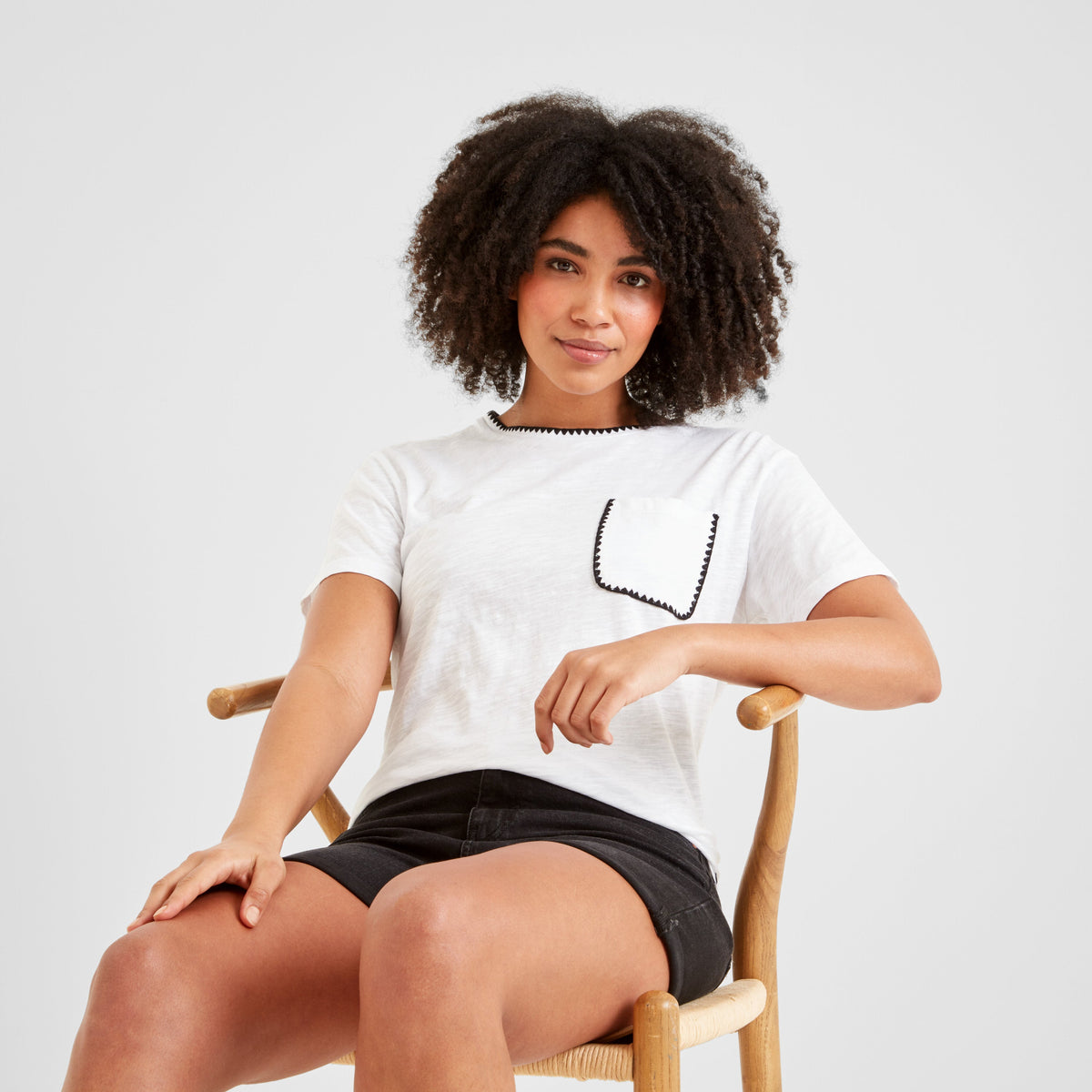 Liana Womens 100% Cotton Supersoft T-Shirt - Optic White - Image 4