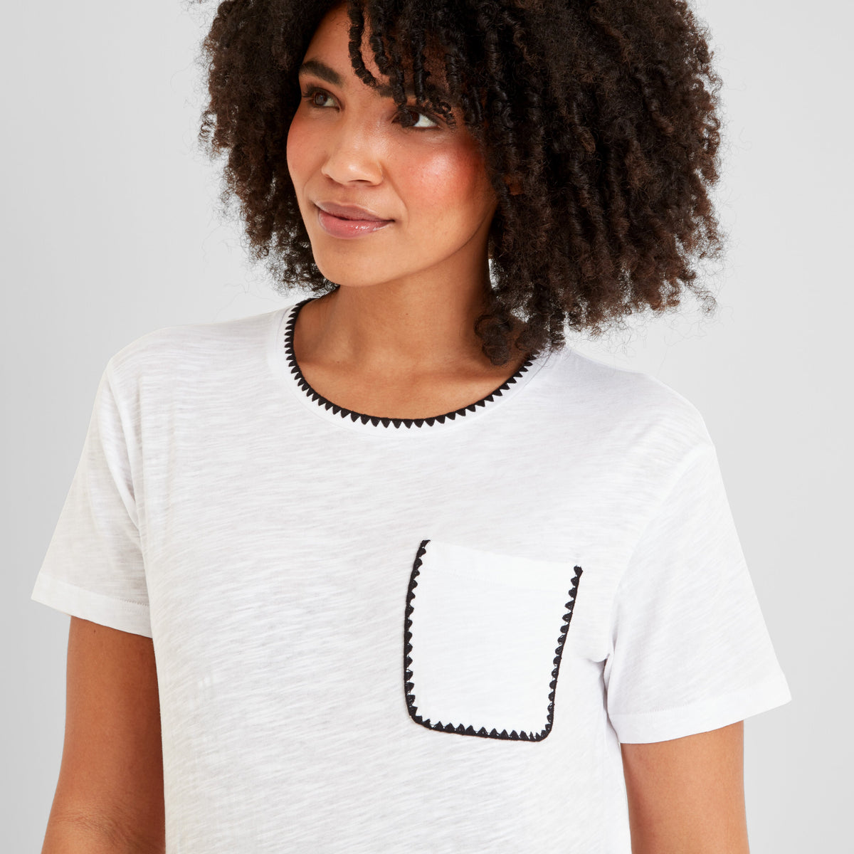 Liana Womens 100% Cotton Supersoft T-Shirt - Optic White - Image 5