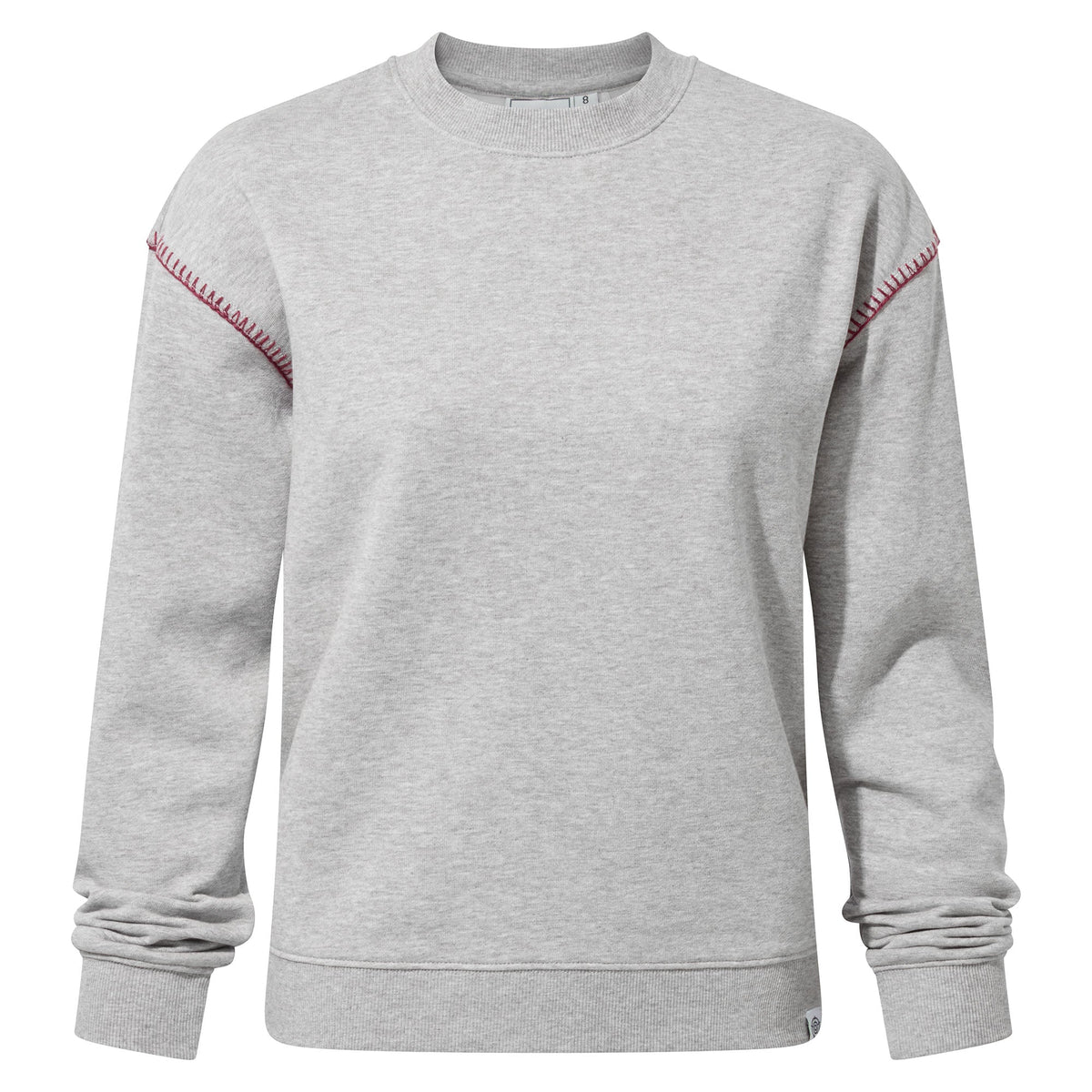 Lillia Womens Supersoft Sweat - Light Grey Marl - Image 7