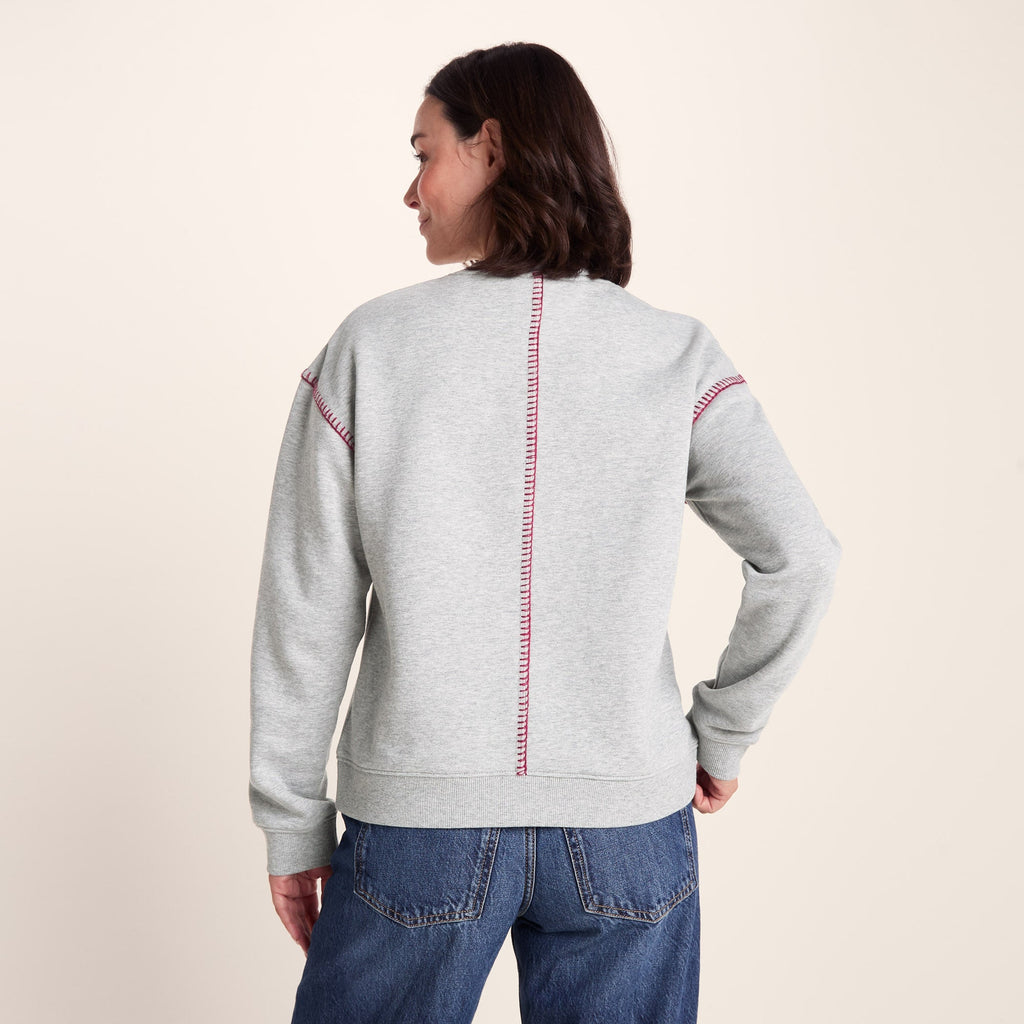 Lillia Womens Supersoft Sweat - Light Grey Marl - Image 3