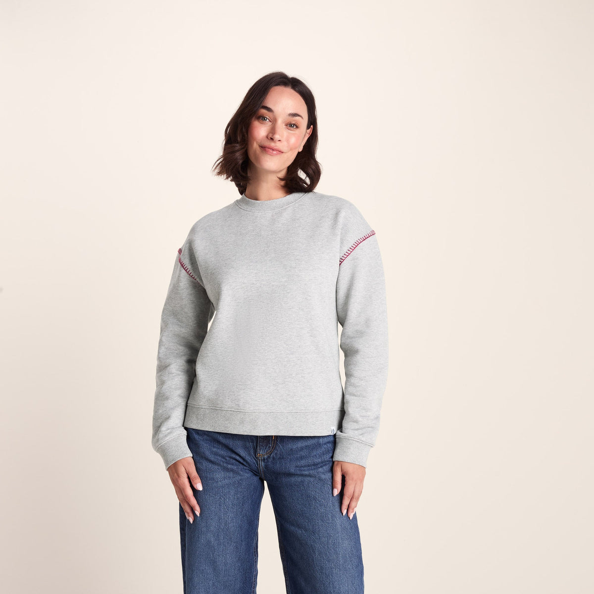 Lillia Womens Supersoft Sweat - Light Grey Marl - Image 6