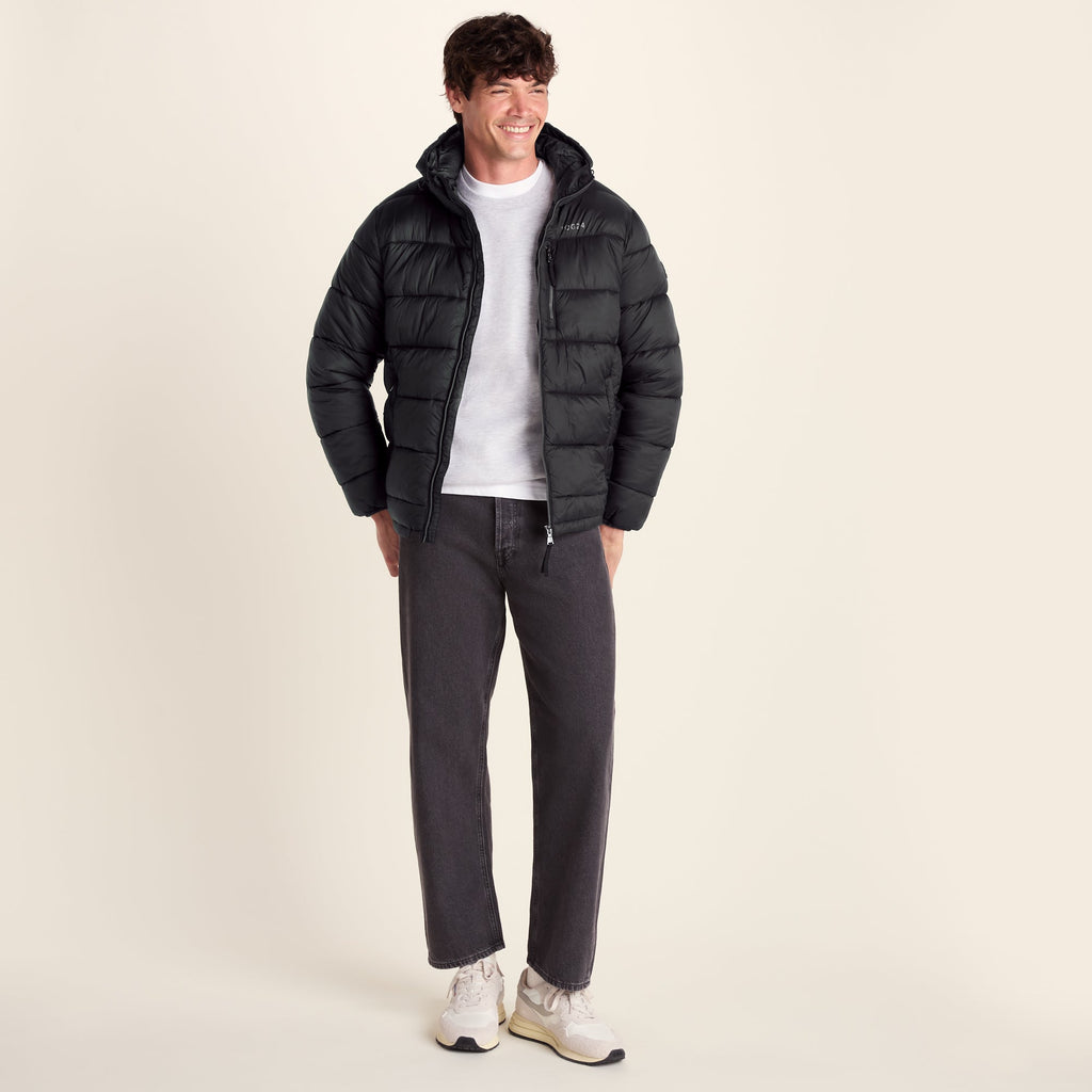 Maloney Mens Wind Resistant Insulated Jacket - Black - Image 3
