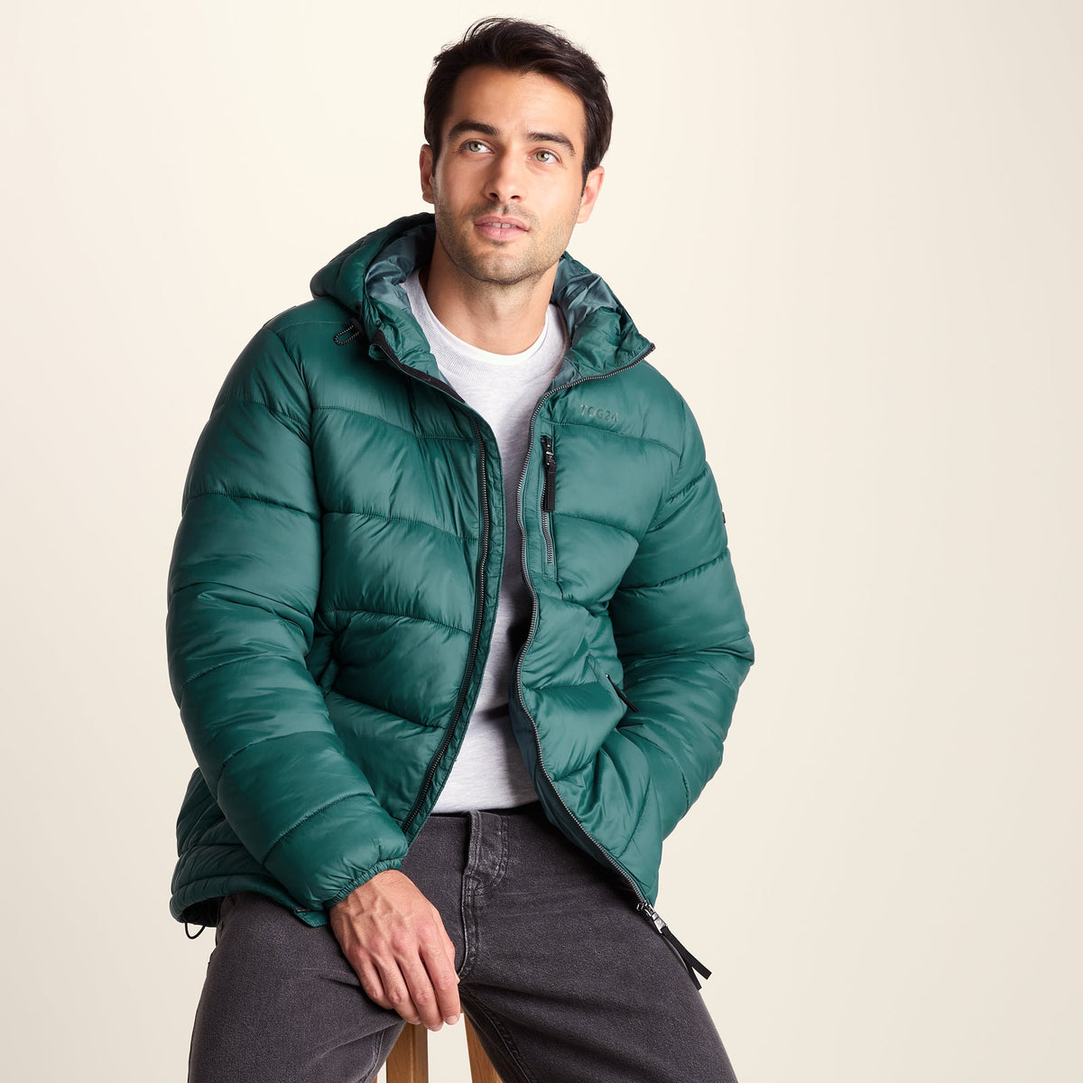 Maloney Mens Wind Resistant Insulated Jacket - Dark Turquoise - Image 5