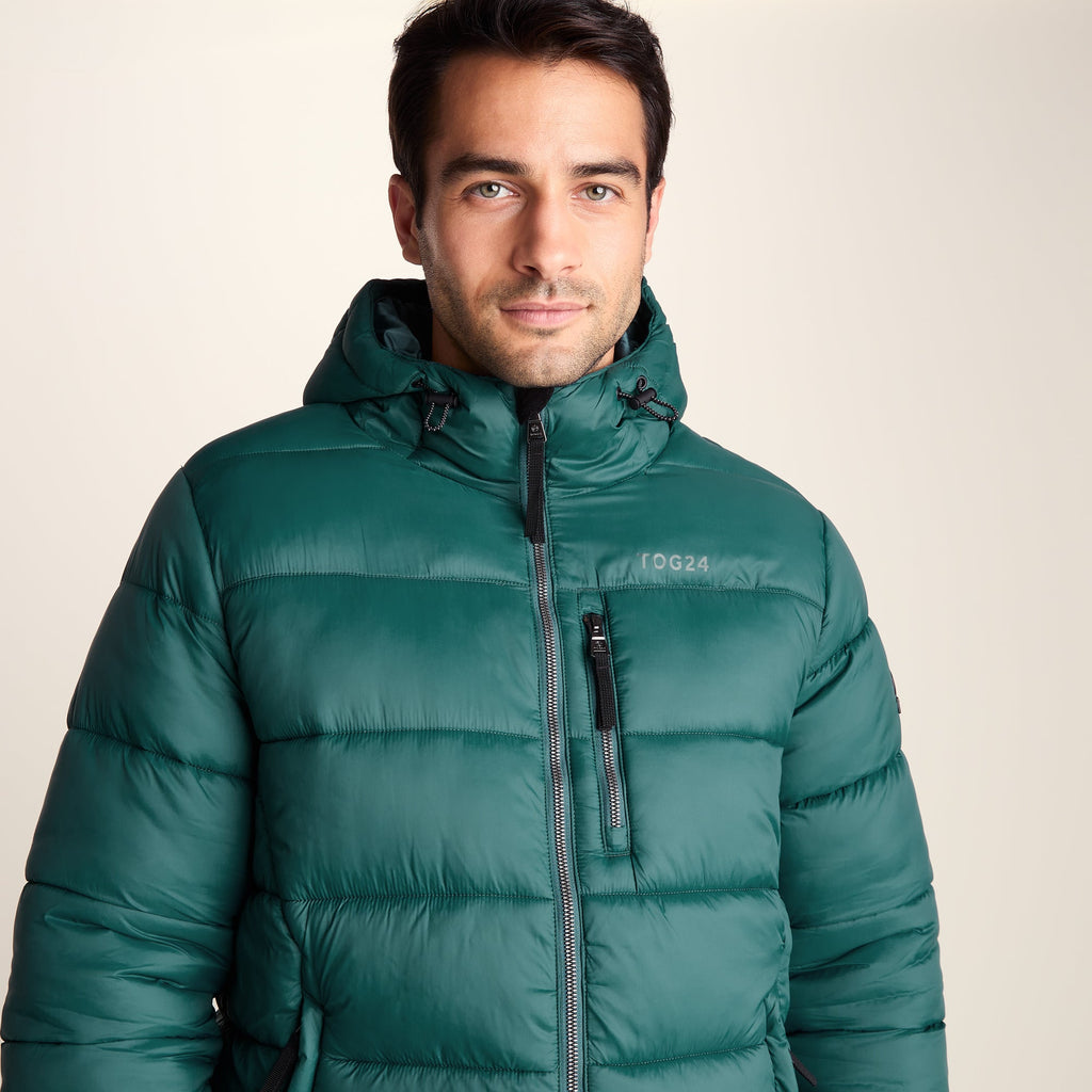 Maloney Mens Wind Resistant Insulated Jacket - Dark Turquoise - Image 6