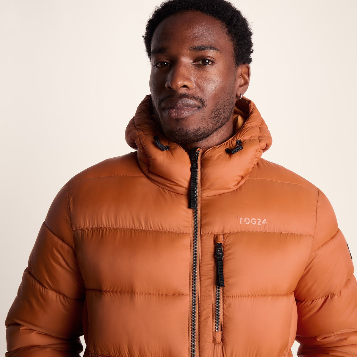 Maloney Mens Wind Resistant Insulated Jacket - Mahogany Orange - Image 6
