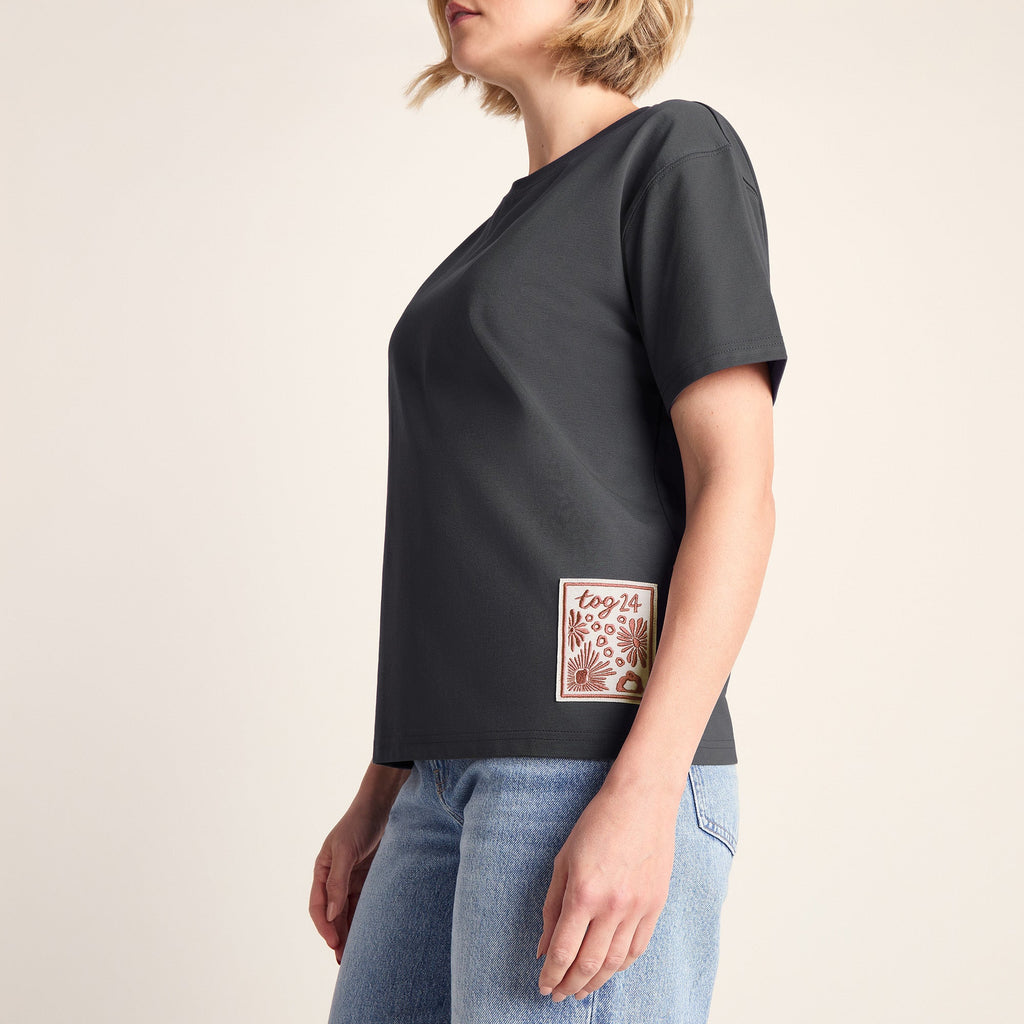 Margot Womens Supersoft Premium Relaxed Fit T-Shirt - Deep Slate - Image 5
