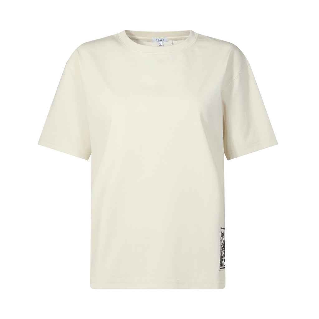 Margot Womens Supersoft Premium Relaxed Fit T-Shirt - Vanilla - Image 8