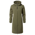 Marina Womens Long Water Resistant Softshell Jacket - Khaki - Image 7