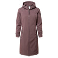 Marina Womens Long Water Resistant Softshell Jacket - Dark Mauve - Image 9