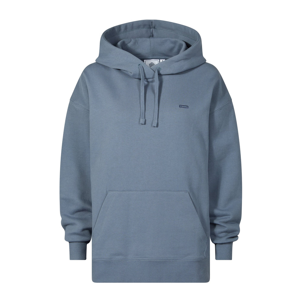Meera Womens 100% Cotton Relaxed Fit Hoody - Smokey Blue - Image 7