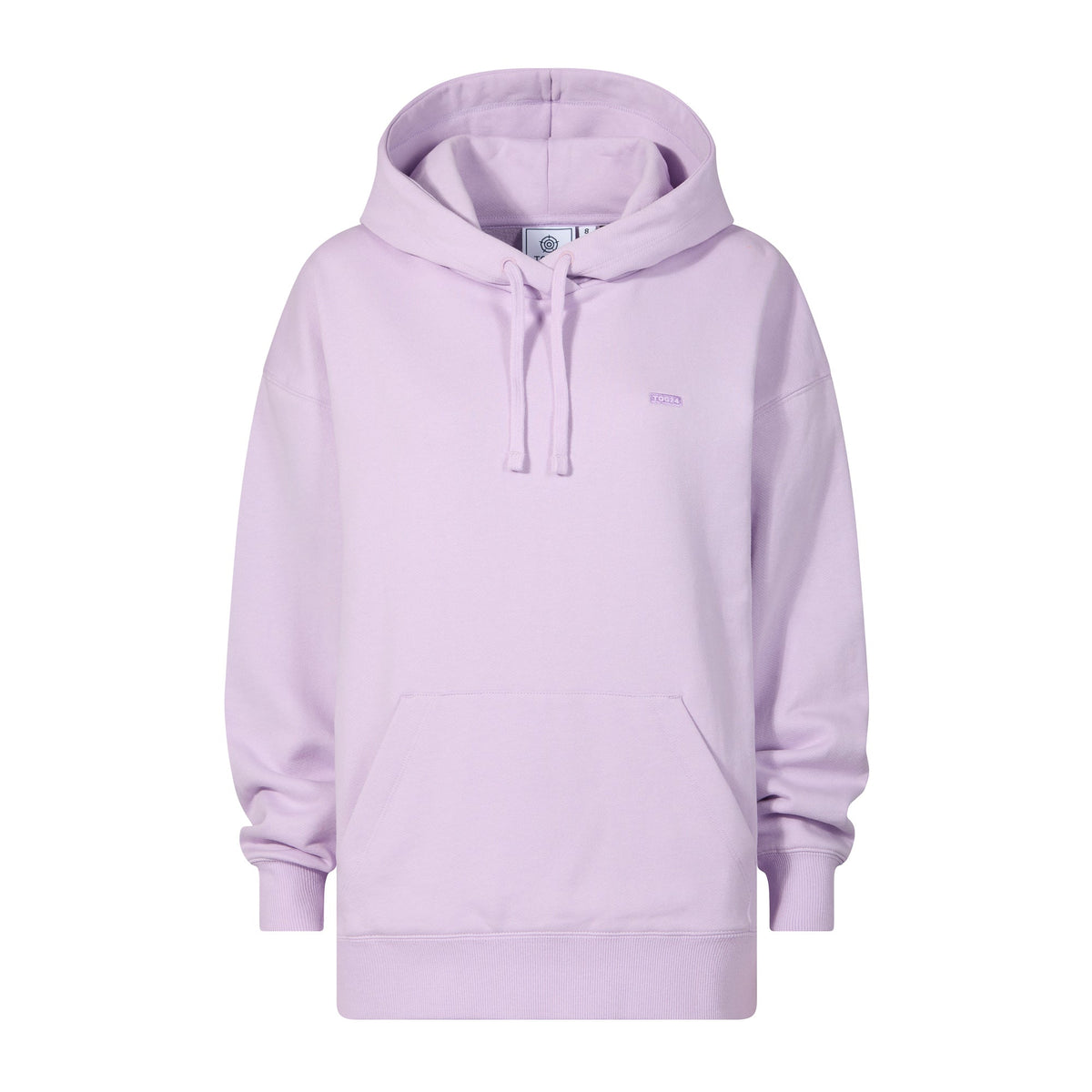 Meera Womens 100% Cotton Relaxed Fit Hoody - Lilac Blossom - Image 6