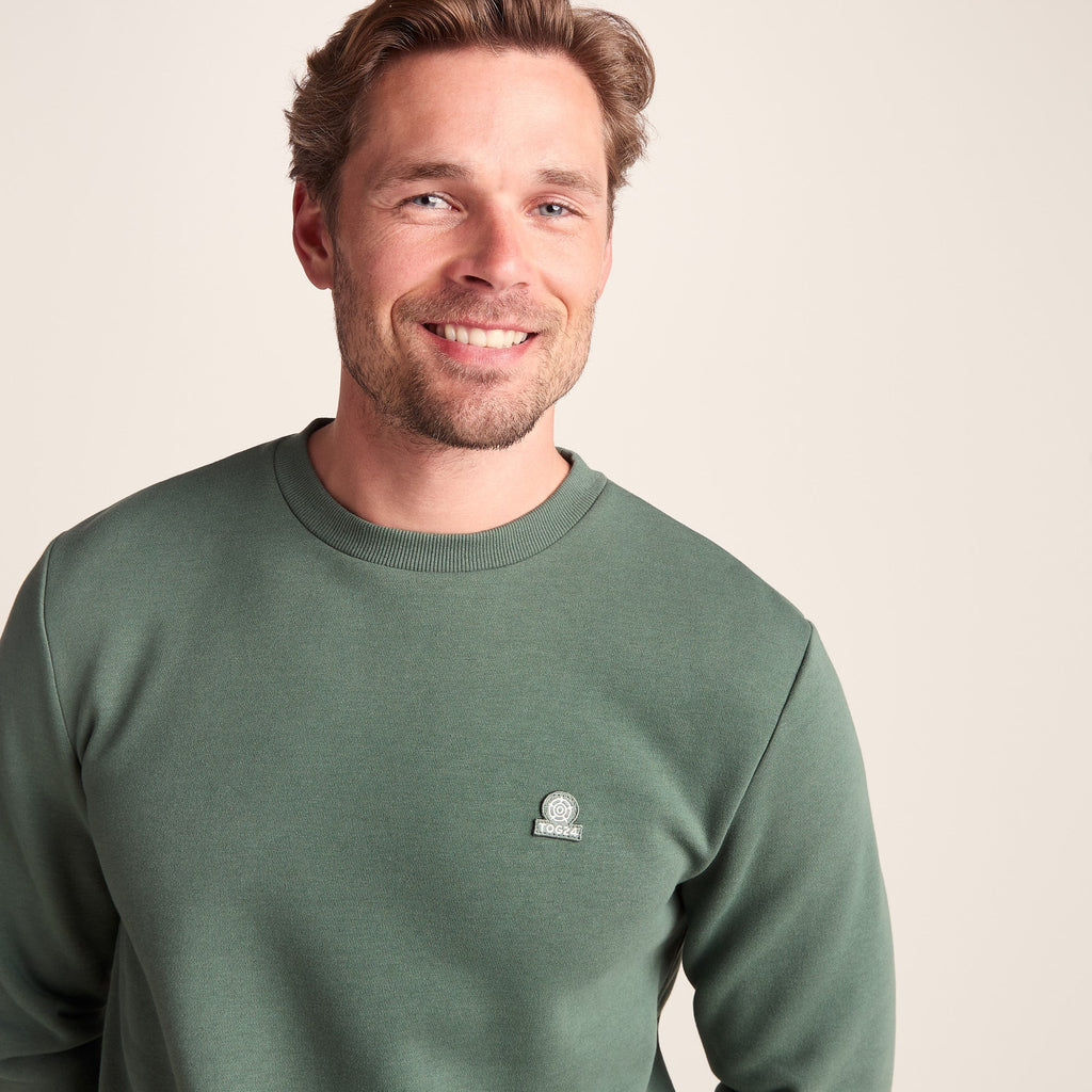 Mellor Mens Supersoft Cotton Rich Sweat - Light Forest - Image 4