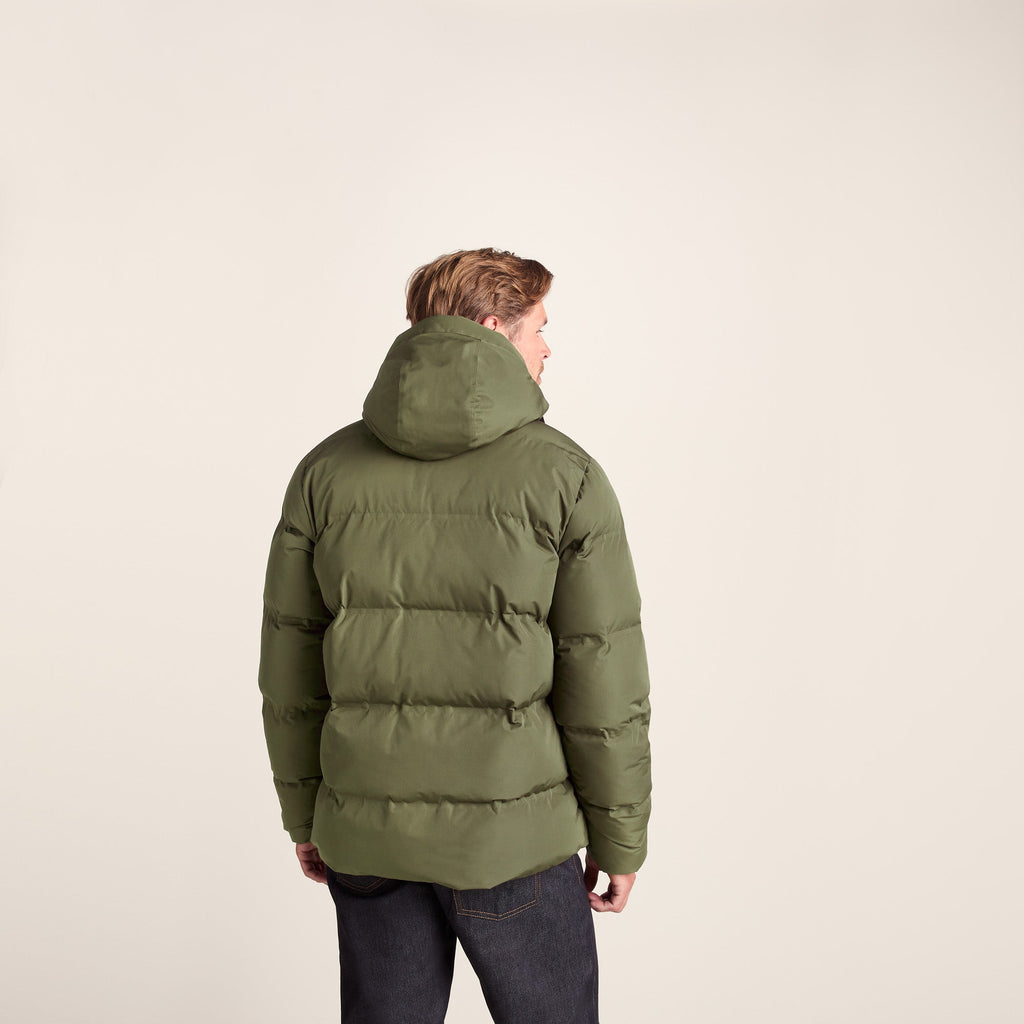 Menka Mens Shower Resistant Insulated Jacket - Khaki - Image 4