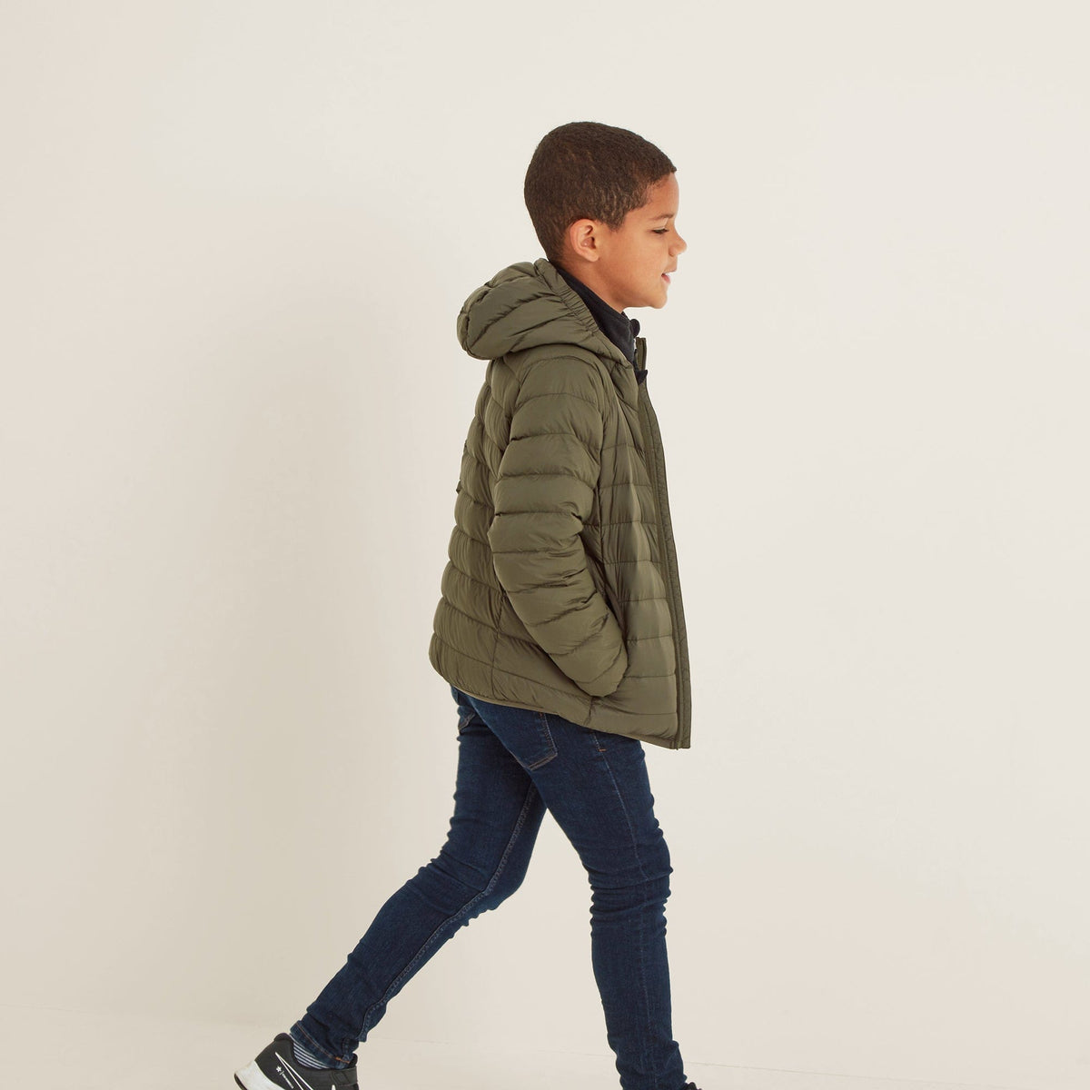 Midsley Kids Down Jacket - Khaki - Image 2