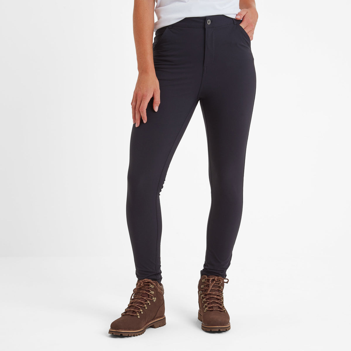 Milton Womens Water Resistant Slim Trouser Regular - Black - Image 2